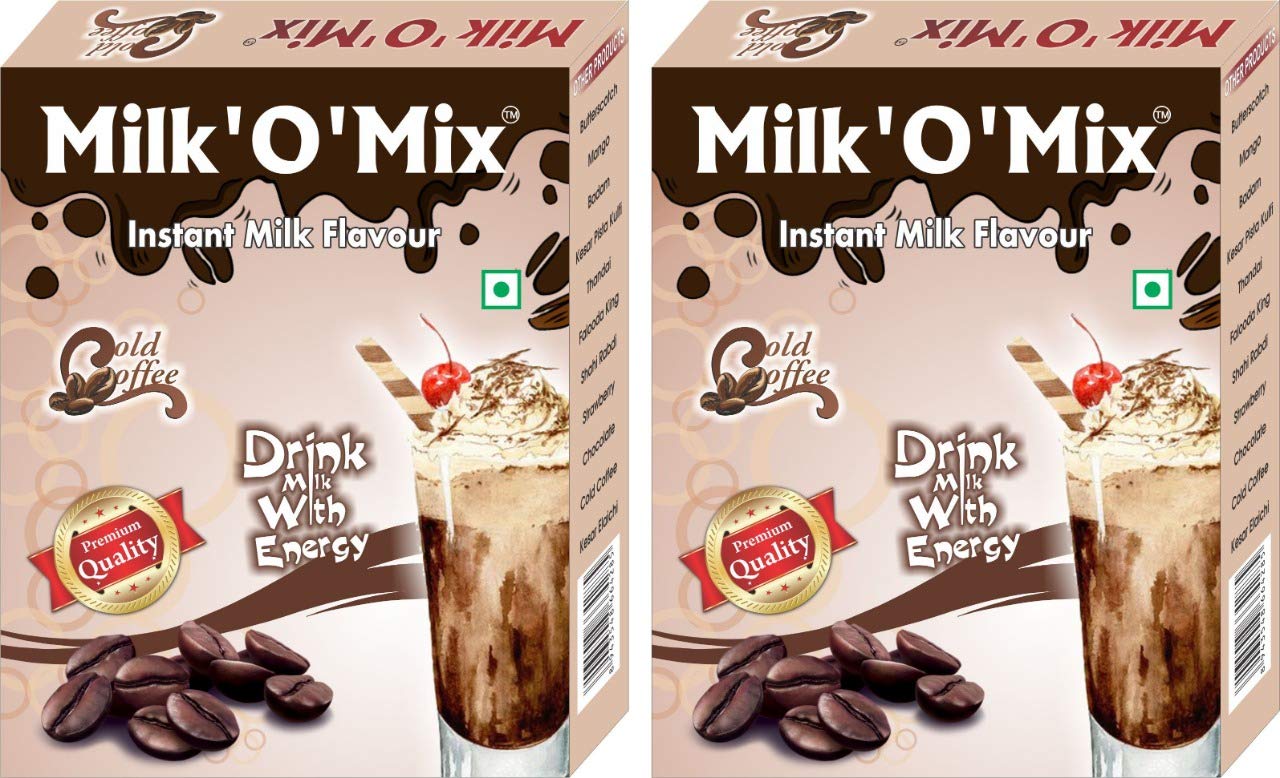 Milk'O'Mix Cold Coffee Instant Milk Flavour Drink With Energy Box